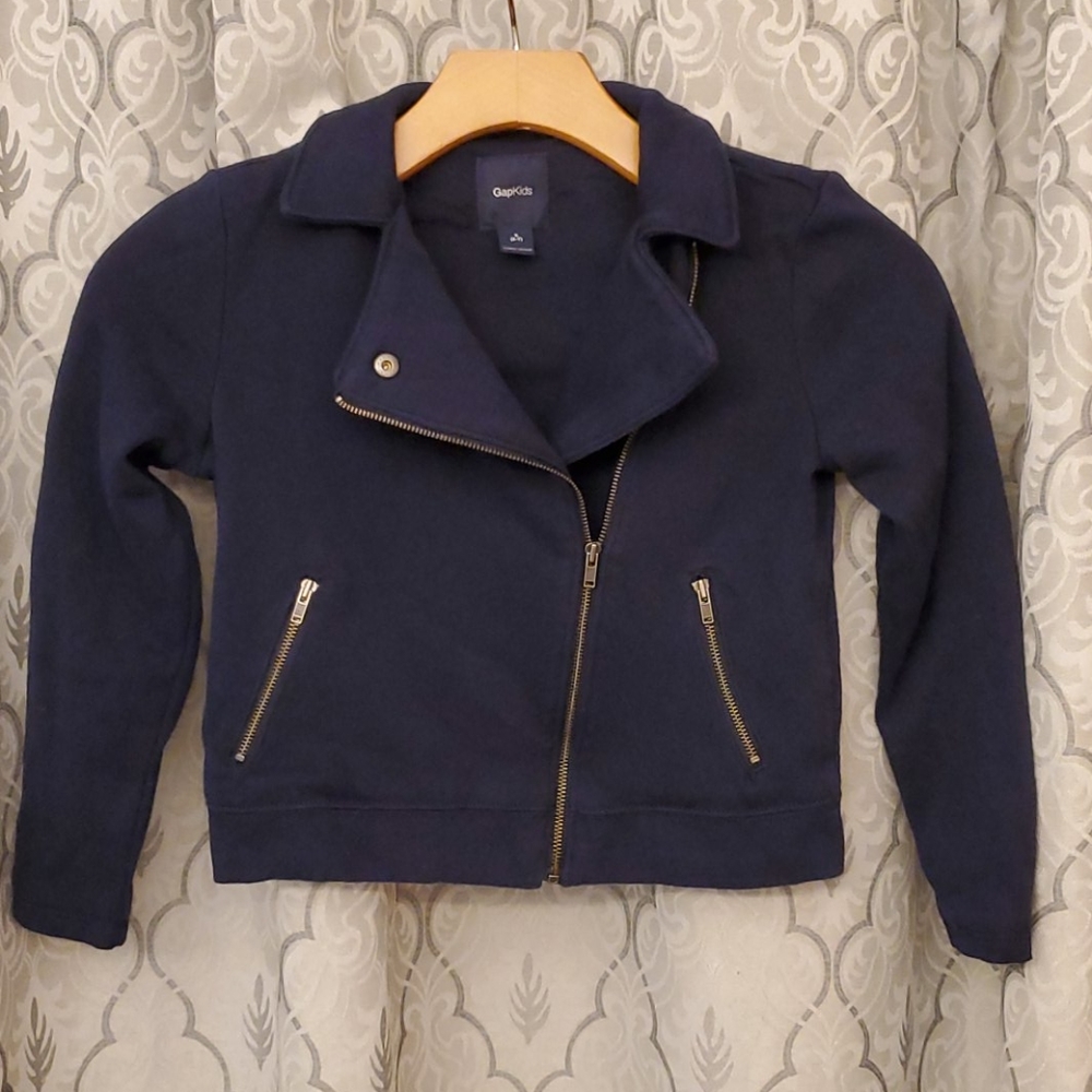 GAP KIDS: Navy Blue Motorola Jacket